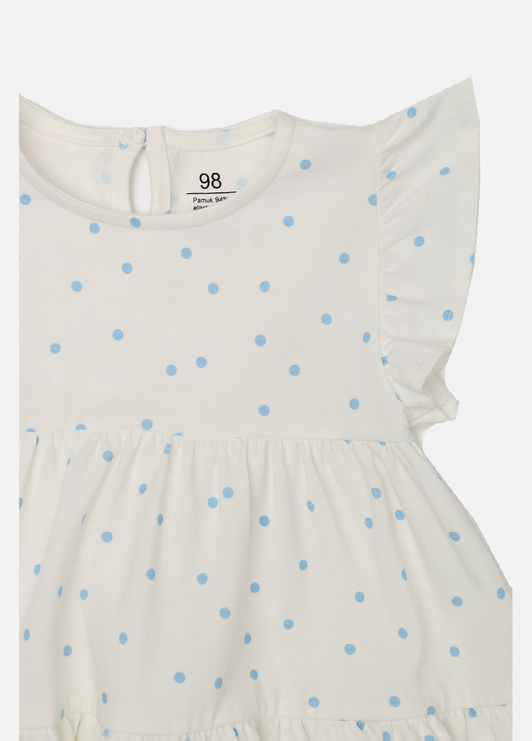 Молочна сукня вільного крою для дівчинки колір молочний цб-00271780 Yuki (323821371)