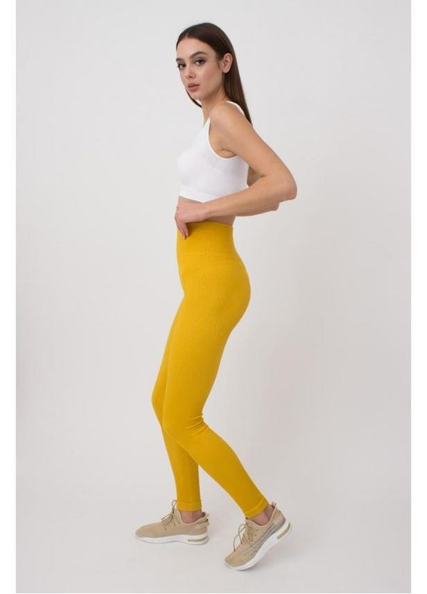 Легінси спортивні в рубчик з моделюючим швом Giulia leggings rib (291876889)