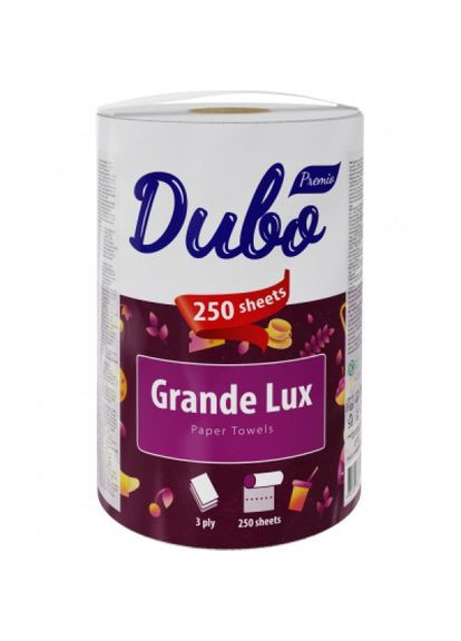 Паперовий рушник Диво premio grande lux 3 шари 250 відривів 1 рулон (268142682)