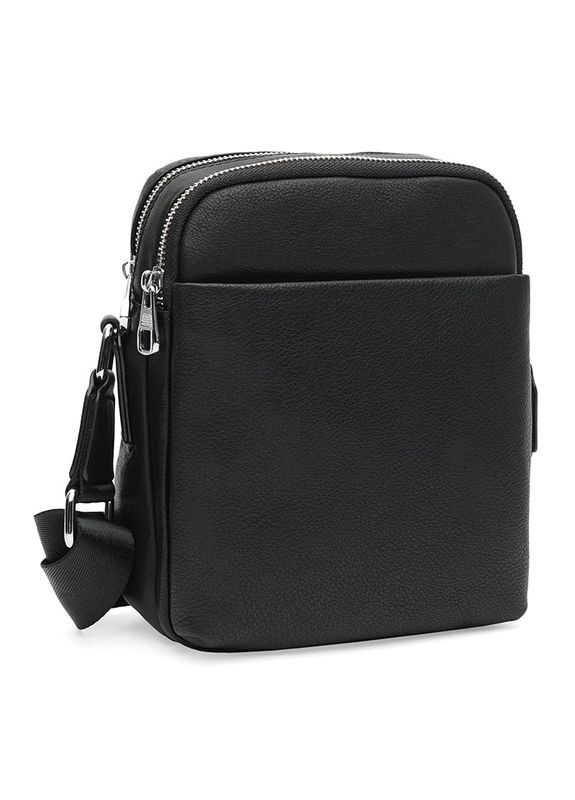 Мужская кожаная сумка K12141bl-black Ricco Grande (323593445)