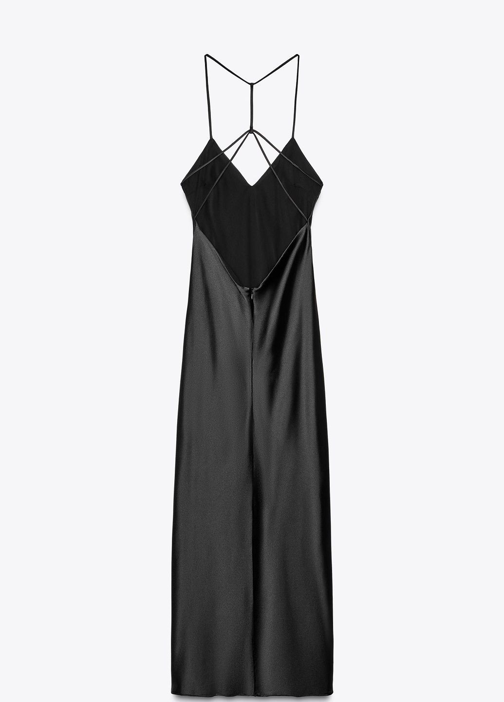 Чорна вечірня сукня Zara однотонна