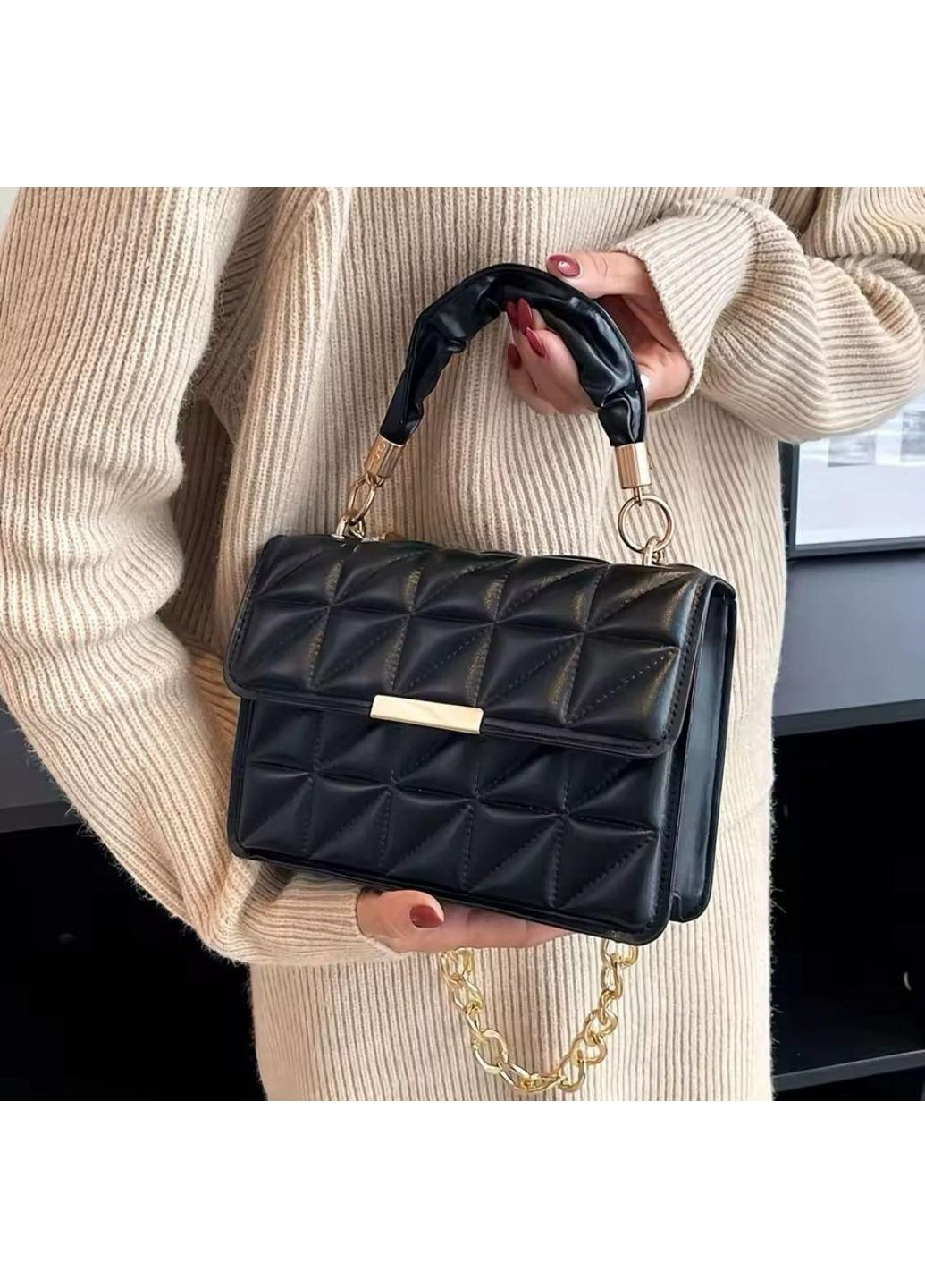 Сумка кросс-боди женская черная (RN-253) No Brand (351378661)