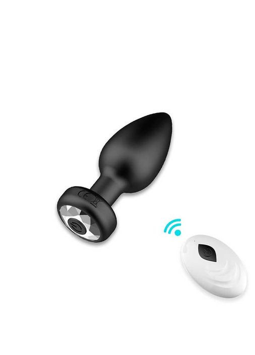 Анальная пробка Equinox USB с Д/У - Черный - 9*3,5 см. - Анальные игрушки. Magic Motion (335863109)