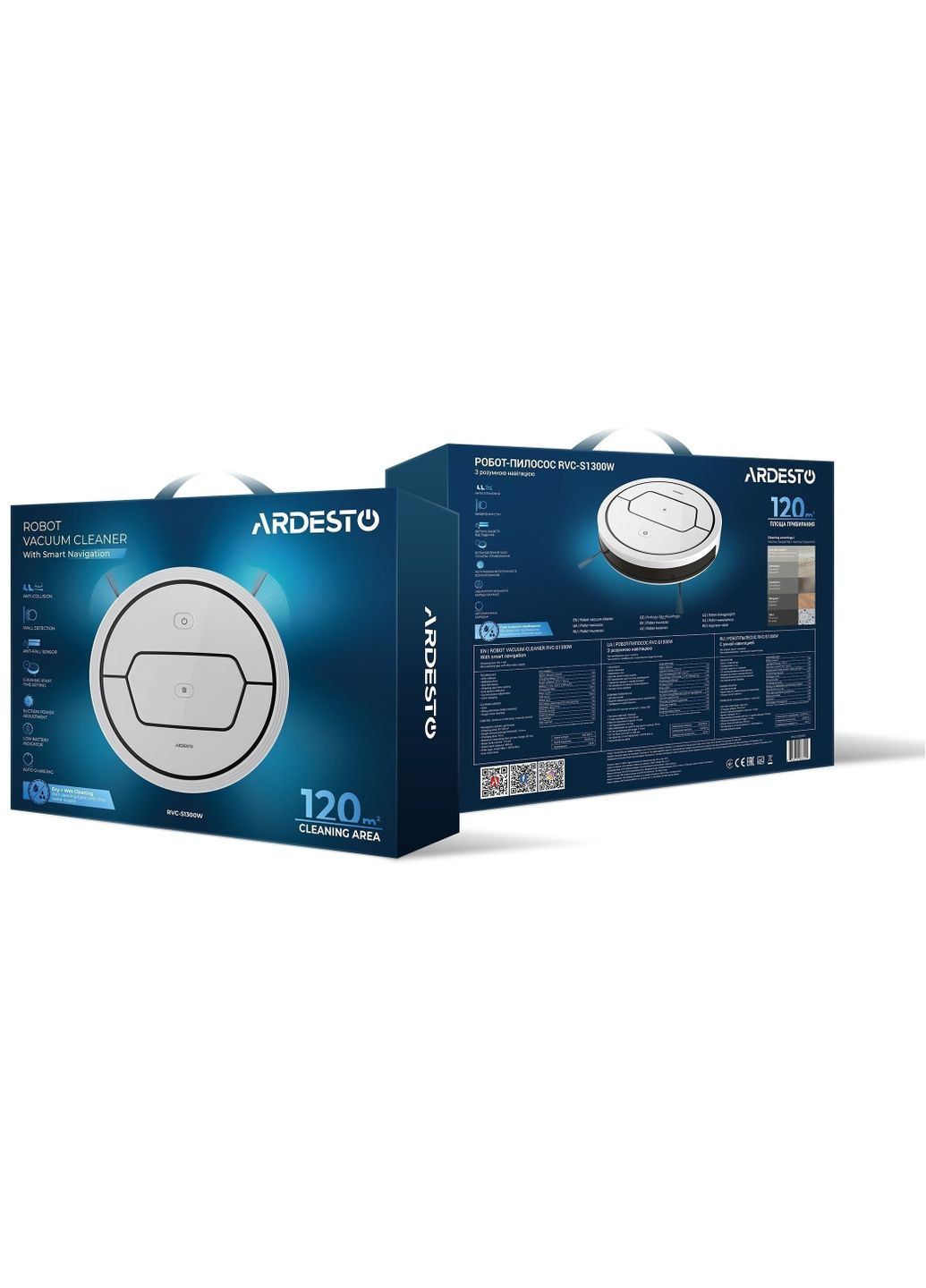 Робот-пылесос RVC-S1300W Ardesto (339085831)