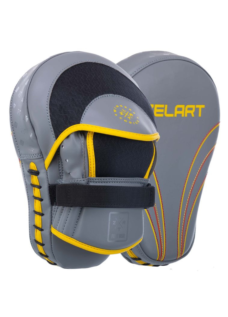 Лапа Изогнутая кожаная (2шт) ZELART BO-3875_Серый-желтый No Brand (361439326)