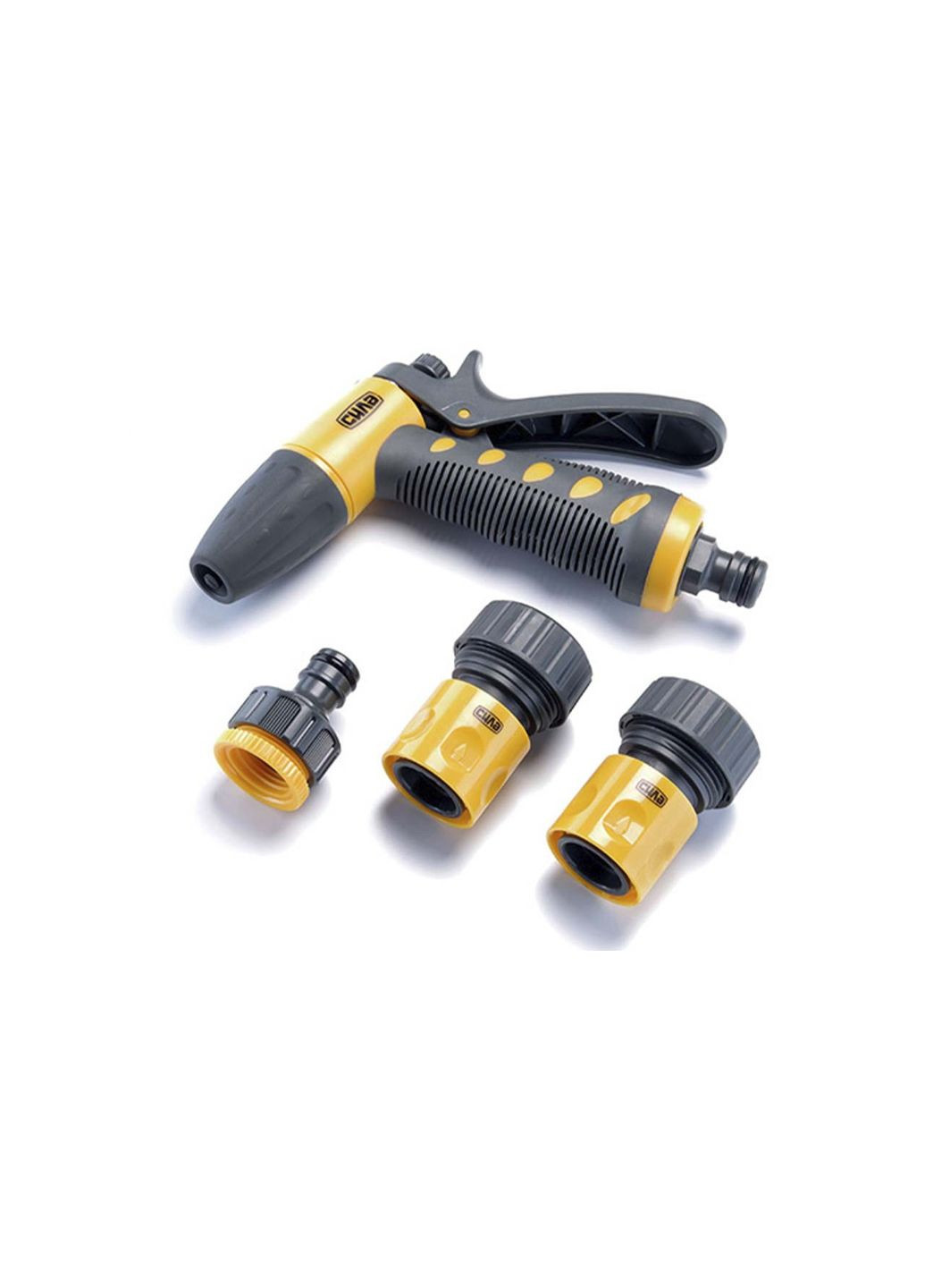 Набор для полива адаптеры и коннекторы антикоррозийные 1 пистолет 1/2" x 3/4" (4 шт.) Сила (335400627)