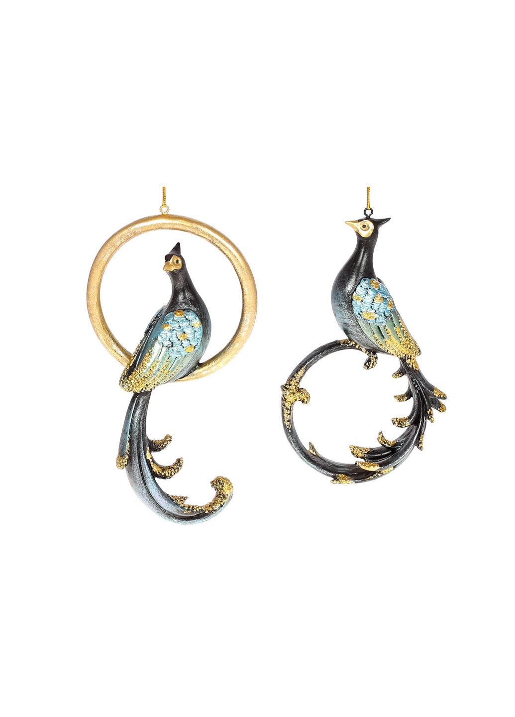 Декоративная подвесная фигурка Павлин, 17см No Brand (301906743)