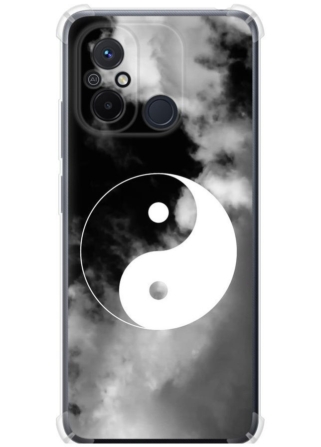 Силикон с усиленными углами чехол 'Инь и Янь' для Endorphone Xiaomi Redmi 12C (365818707)