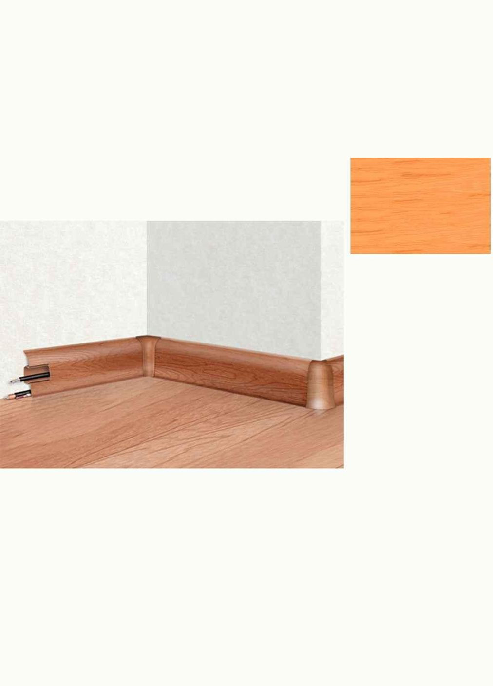 Плинтус 56 с резинкой 13 Ольха классическая 2,5м ТМ ТИС (305061590)