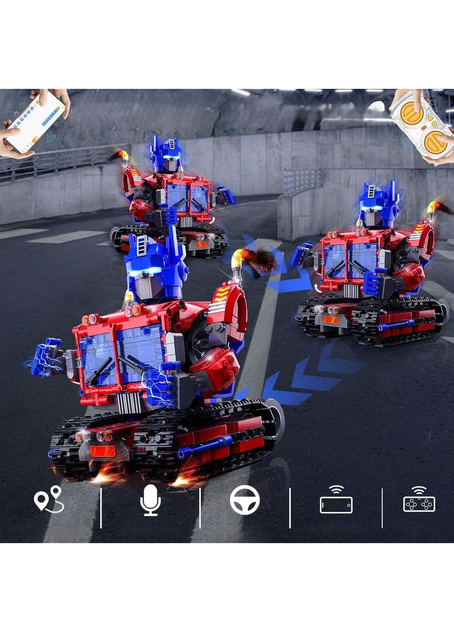 Трансформер-робот Бамблби, управляемый конструктор, 2 в 1 машинка и робот с приложением и пультом управления Unbranded (341288490)