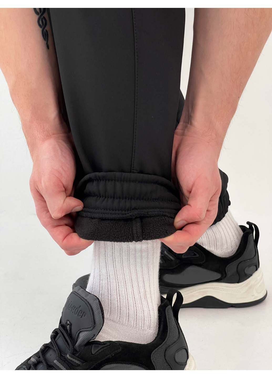 Черные спортивные, кэжуал демисезонные брюки Intruder