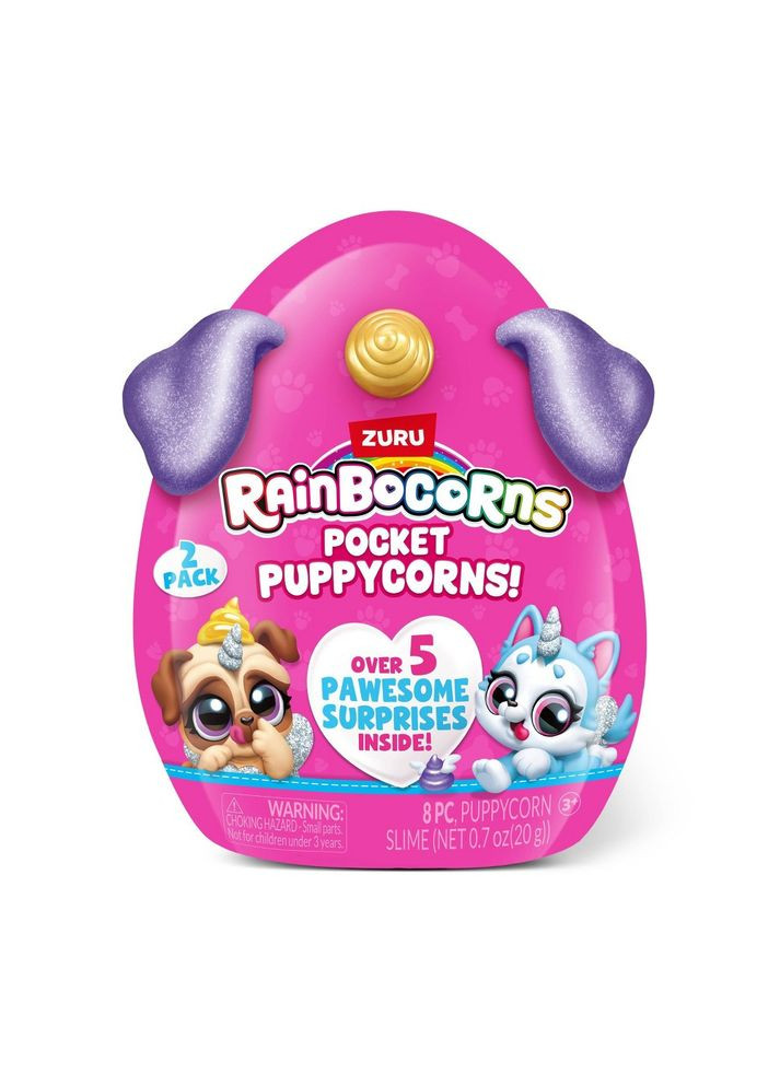 Іграшка сюрприз Pocket Puppycorn Surprise 2pk Rainbocorns (290907847)