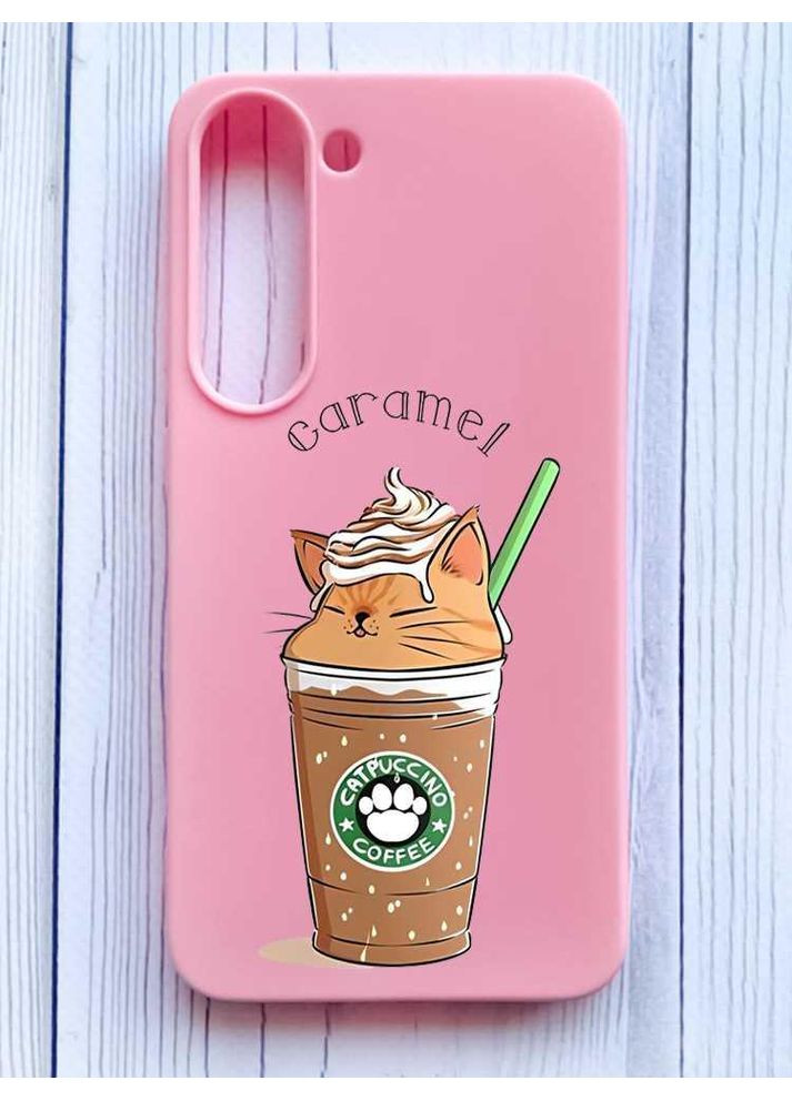 Матовый чехол на Samsung Galaxy S23 Капучино котик (принт 97) Creative (355392865)