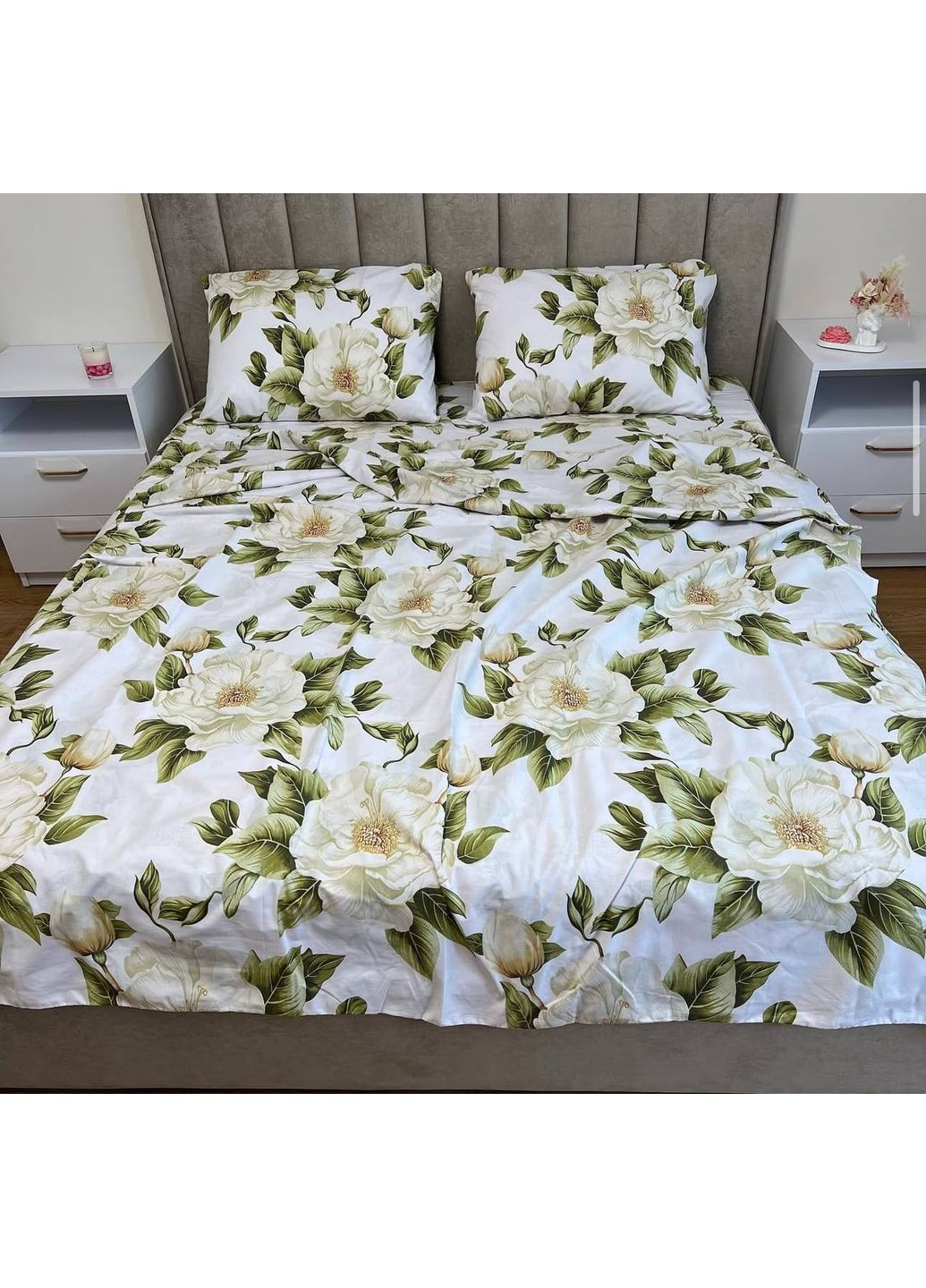 Комплект постельного белья Бязь Голд "Роза" Двухспальный 180х220 см No Brand (365061418)