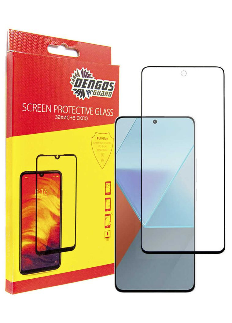 Захисне скло для Xiaomi Redmi Note 13 5G Black Full Glue (TGFG-328) DENGOS (336959752)