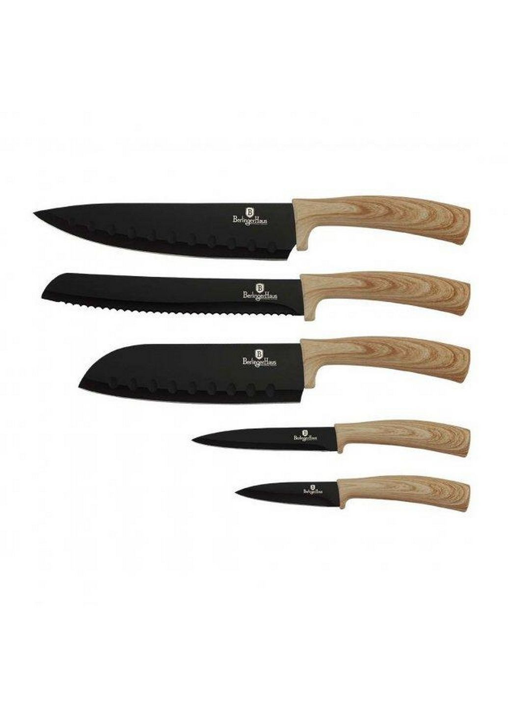Набір ножів Forest Line 5 предметів Berlinger Haus коричневий,