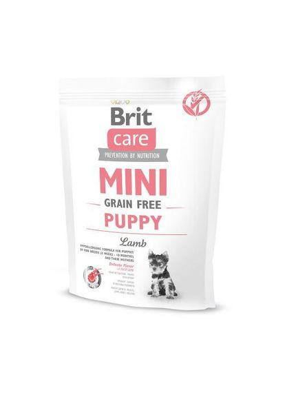 Сухий корм Care GF Mini Puppy для цуценят мініатюрних порід, з ягням, 400 г Brit (362583150)