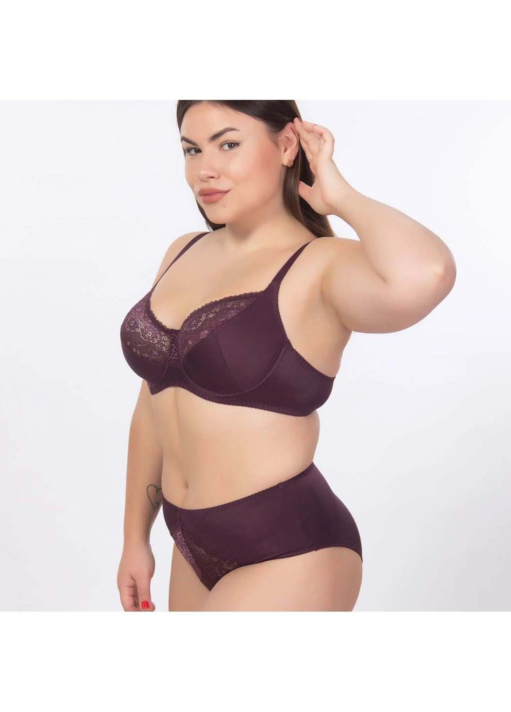 Сливовий бюстгальтер Elita з кісточками