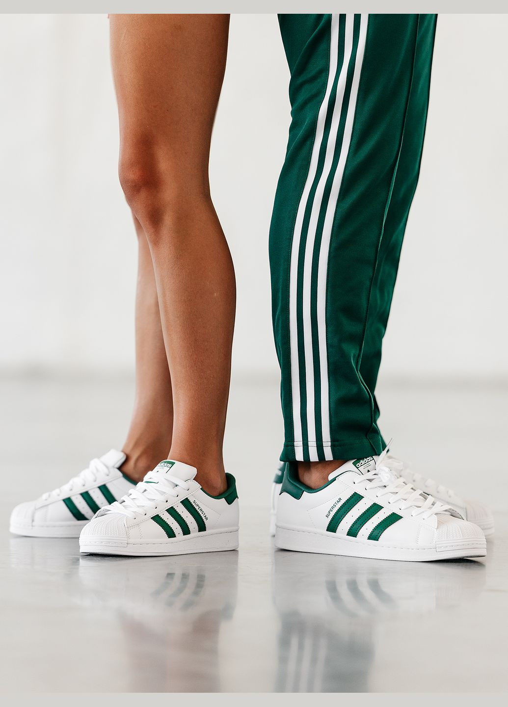 Кроссовки женские Adidas Superstar white | Адидас Суперстар белые No Brand белые демисезоны (315483035)