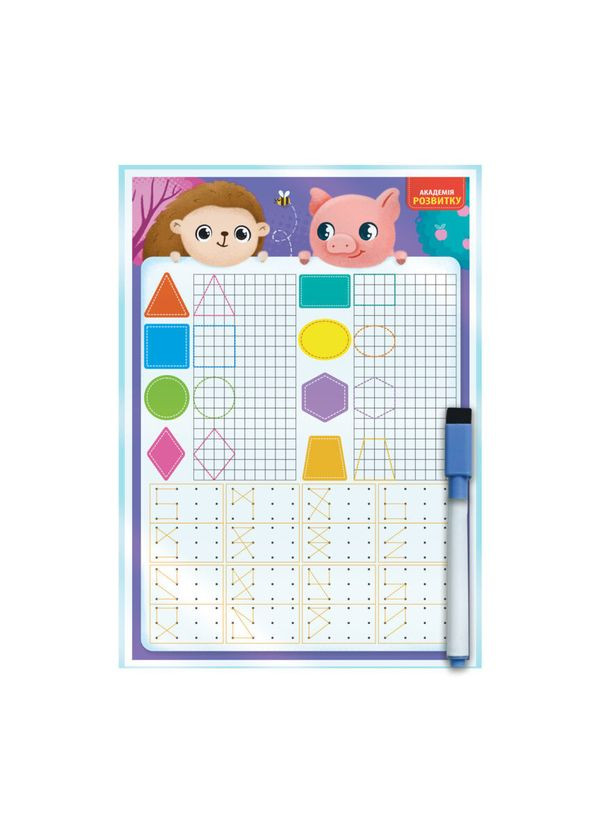 Дошка-тренажер "Фігури та форми" VT5010-27 (укр) Vladi toys (304406561)