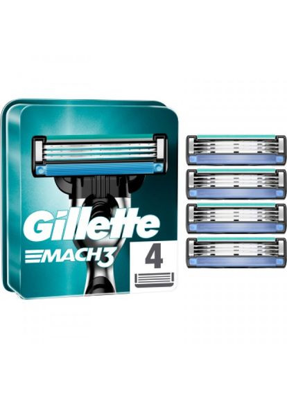 Змінні касети (3014260243531) Gillette mach3 4 шт. (268142462)