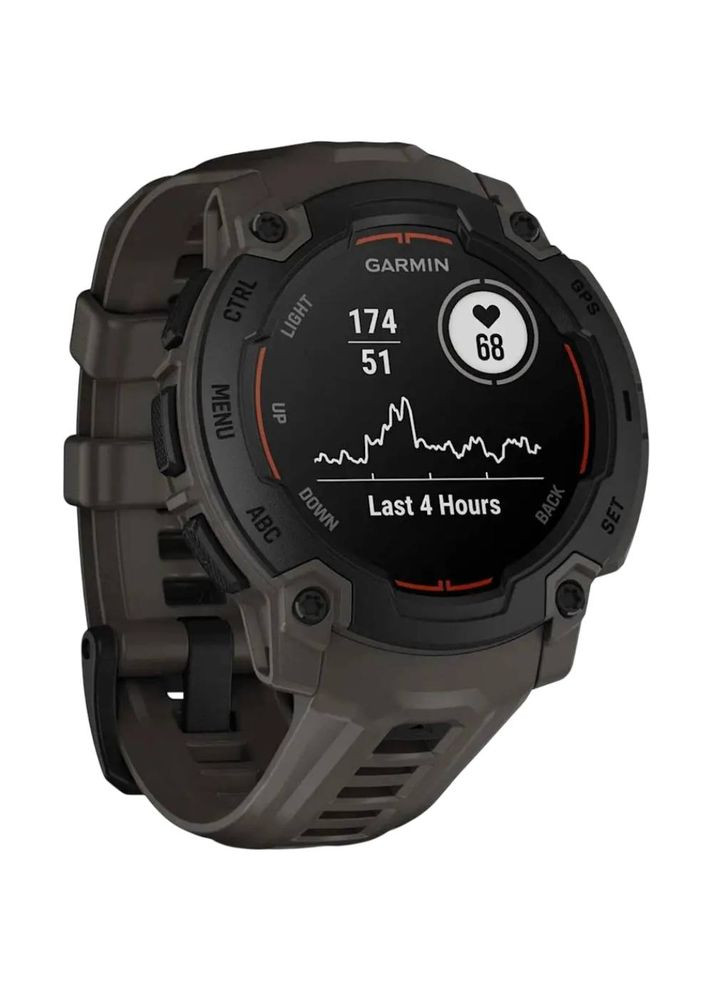Смарт-годинник Instinct E 45mm Black Bezel Charcoal Band (010-02933-00) Garmin (324021838)
