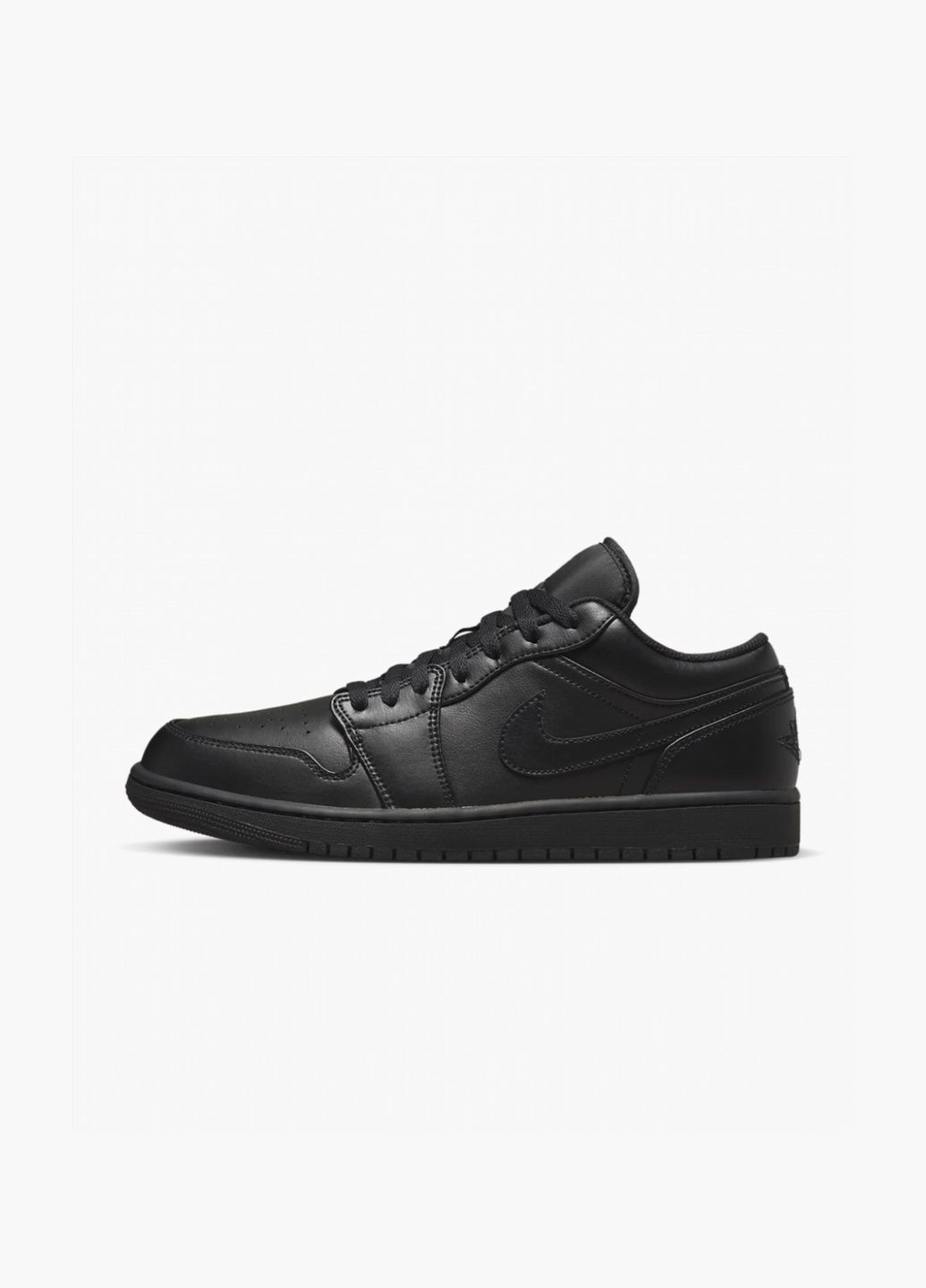 Черные демисезонные кроссовки мужские 1 low black 553558-093 Air Jordan