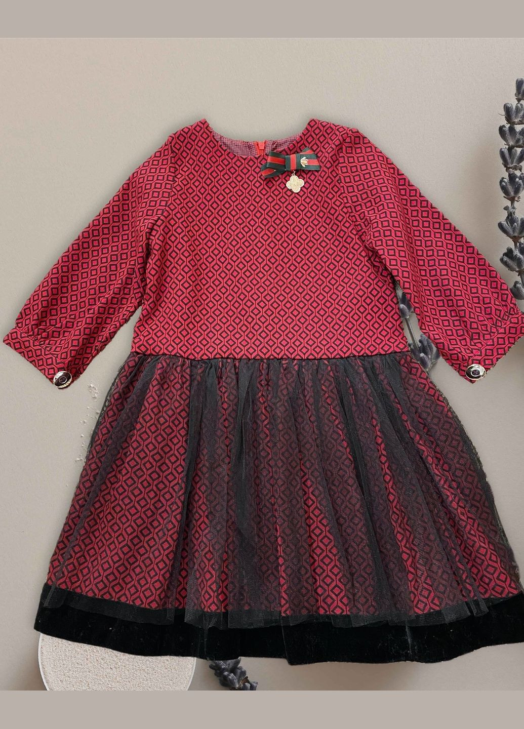 Красное платье красное для девочки Mone (305054234)