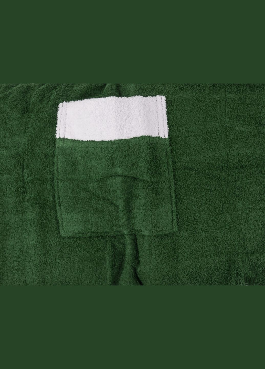 Набор для сауны Cotton мужской Green (2 полотенца + тапочки) Gursan (288046391)