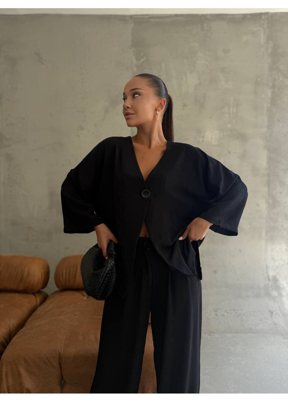 Женский костюм-кимоно из американского крепа – Размерная сетка в описании. Vione (367076503)