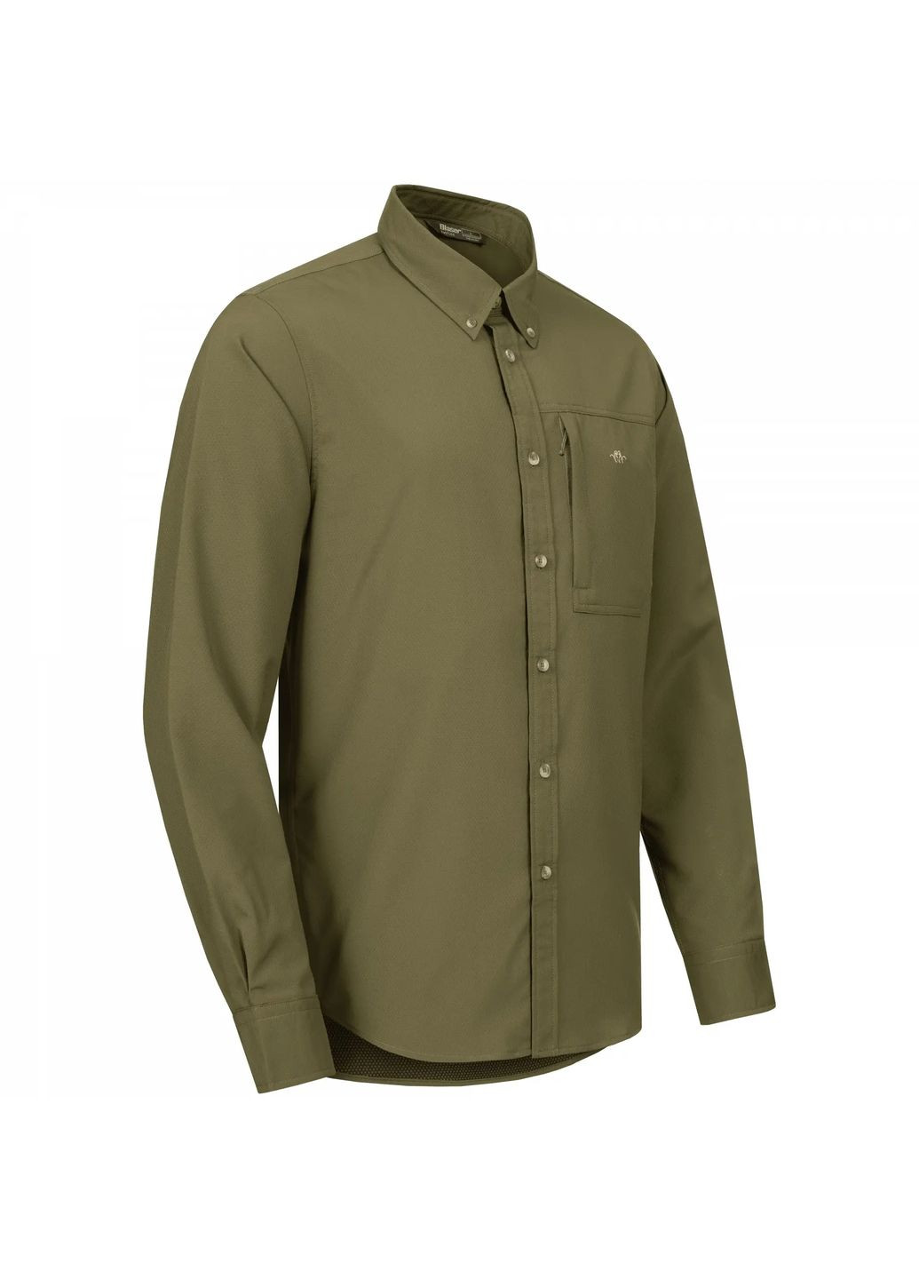 Оливкова сорочка blaser active outfits airflow dark olive No Brand