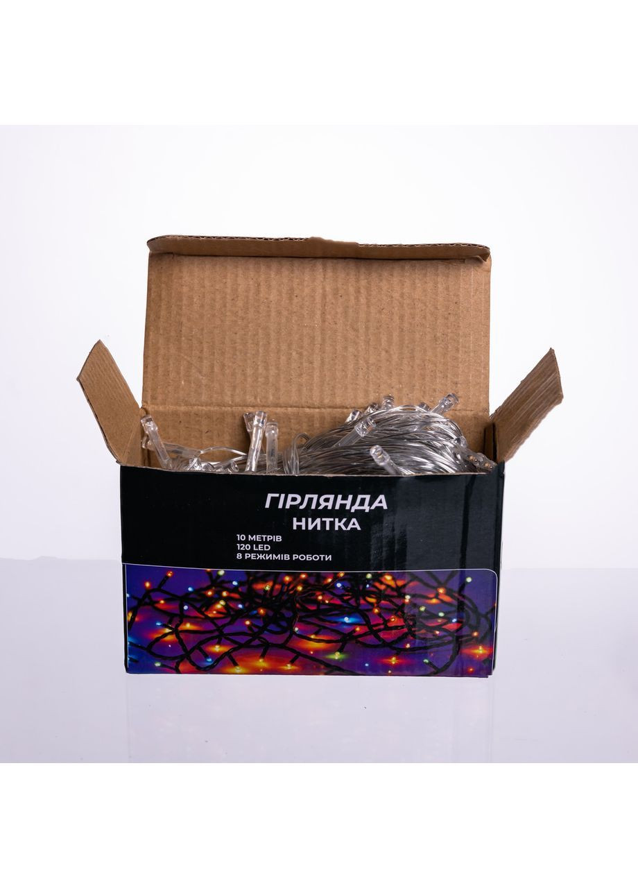 Гирлянда Нить 120 LED 10 м прозрачная, желтый No Brand (366221553)