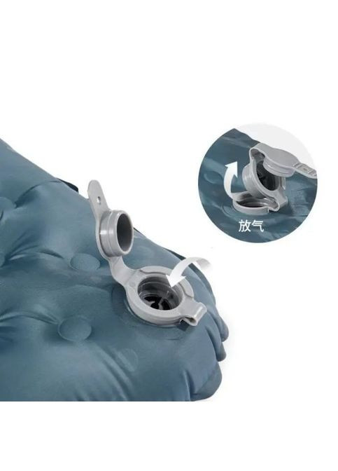 Матрас надувной сверхлегкий CNH22DZ018, с мешком для надувания, прямоугольный черный 196 см. Naturehike (353504768)