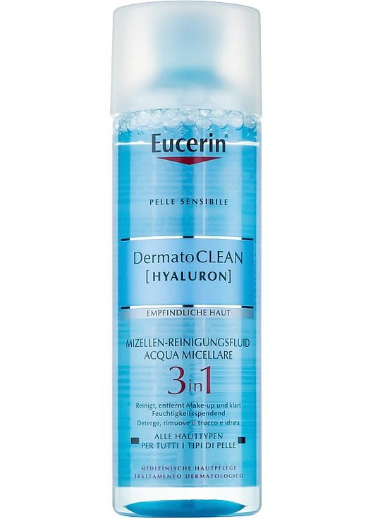 Средство для снятия макияжа 3 в 1 DermatoClean 3 in 1 Micellar Cleansing Fluid 400ml. Eucerin (368657556)
