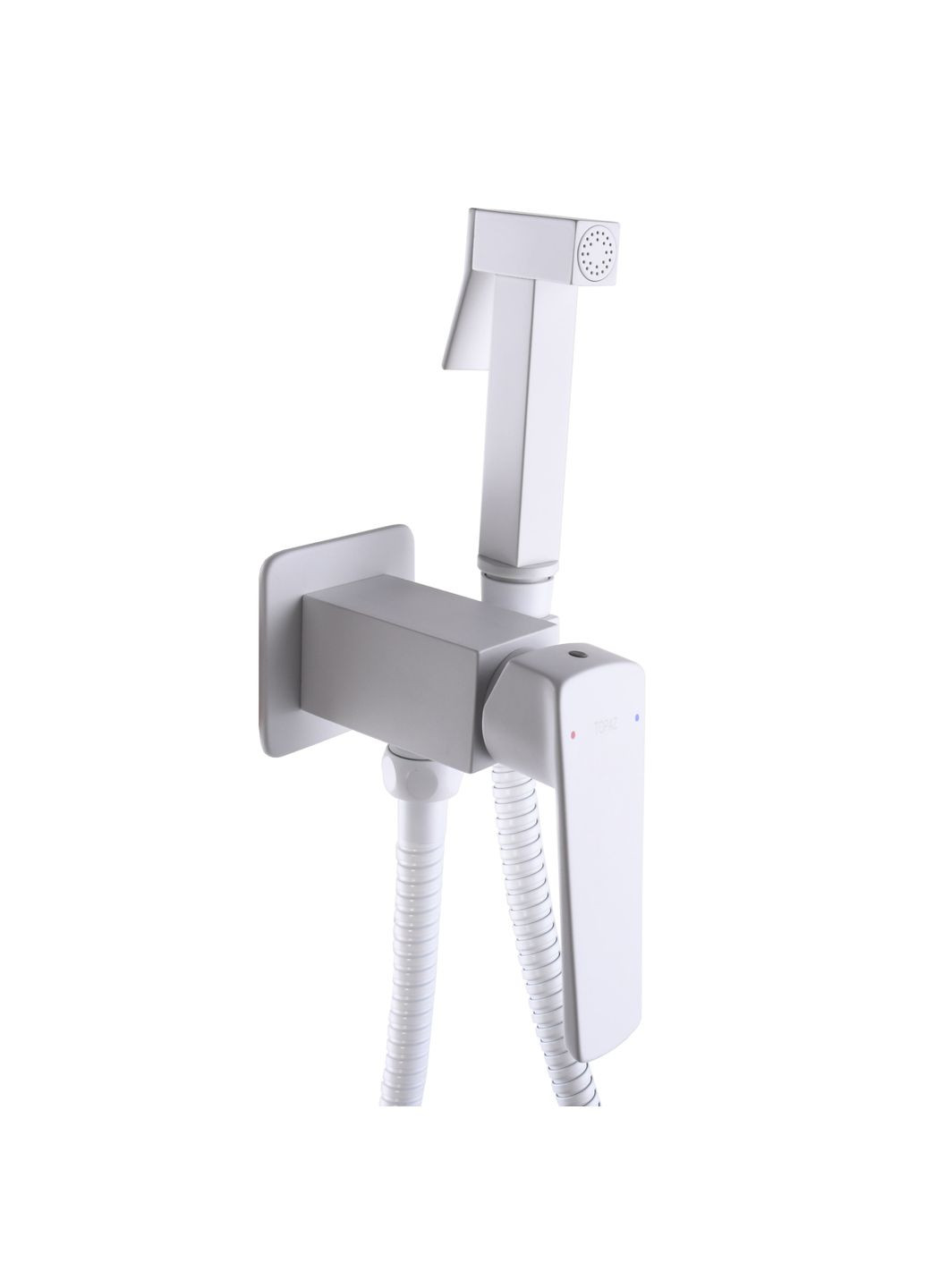 Смеситель гигиенический LEXI TL 21106-H57-W встраиваемый моноблок, стоп-лейка латунь глянец Topaz (335040796)