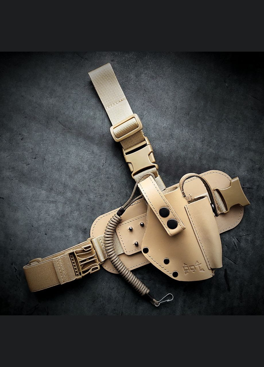 Кожаная кобура на бедро под ФОРТ 12/14/17/20 с тренчиком No Brand (339621525)