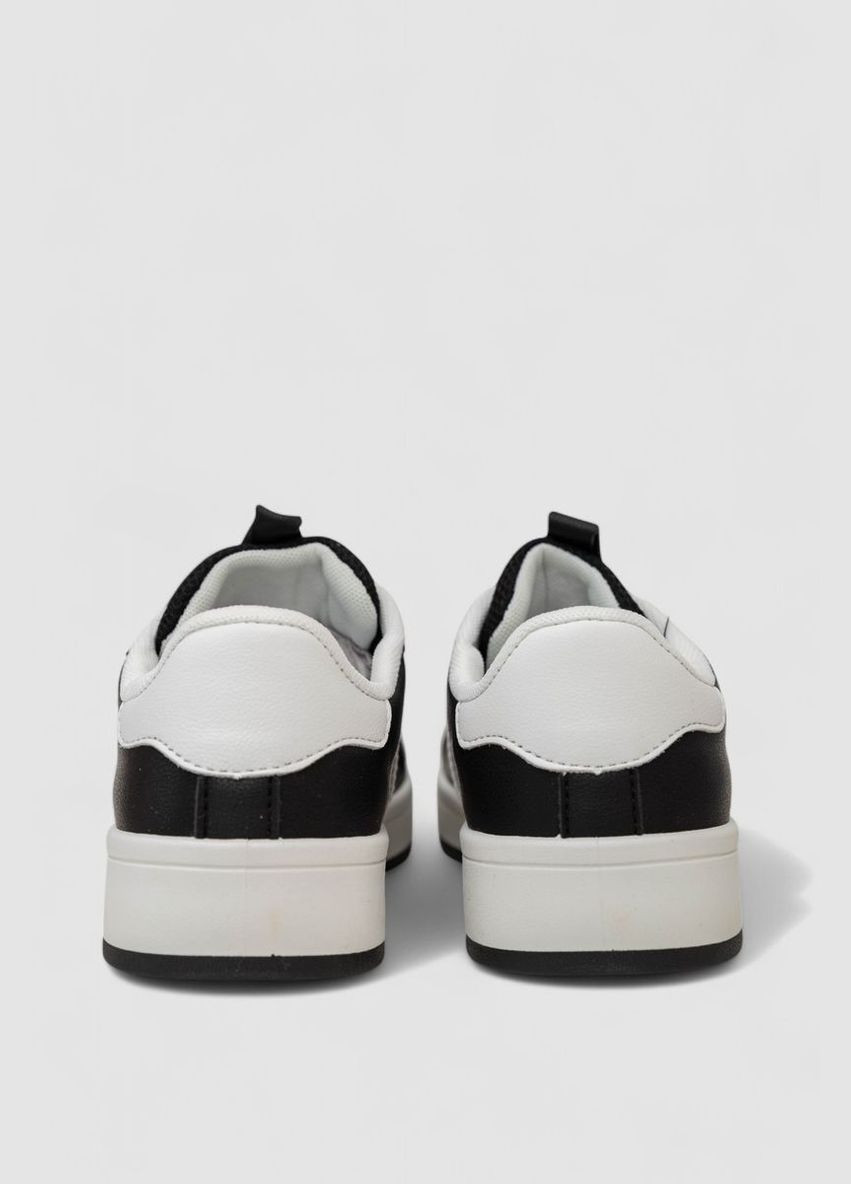 Кроссовки женские кожа Ager 248RJH900-2 чёрно-белые демисезоны (339597287)