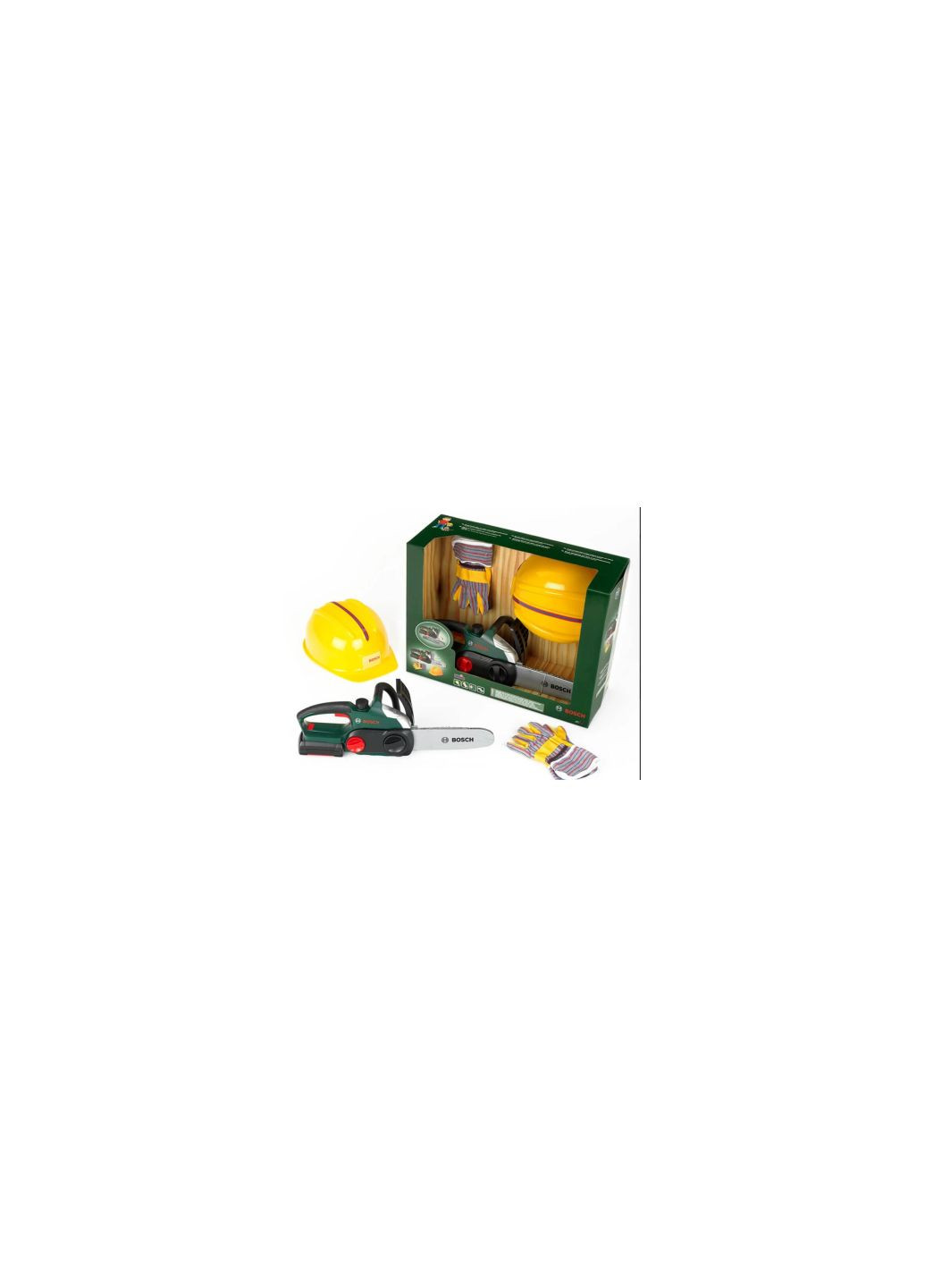 Игровой набор Набор мастера: Цепная пила, шлем, перчатки (8456) Bosch набір майстра ланцюгова пила, шлем, рукавички (275076254)
