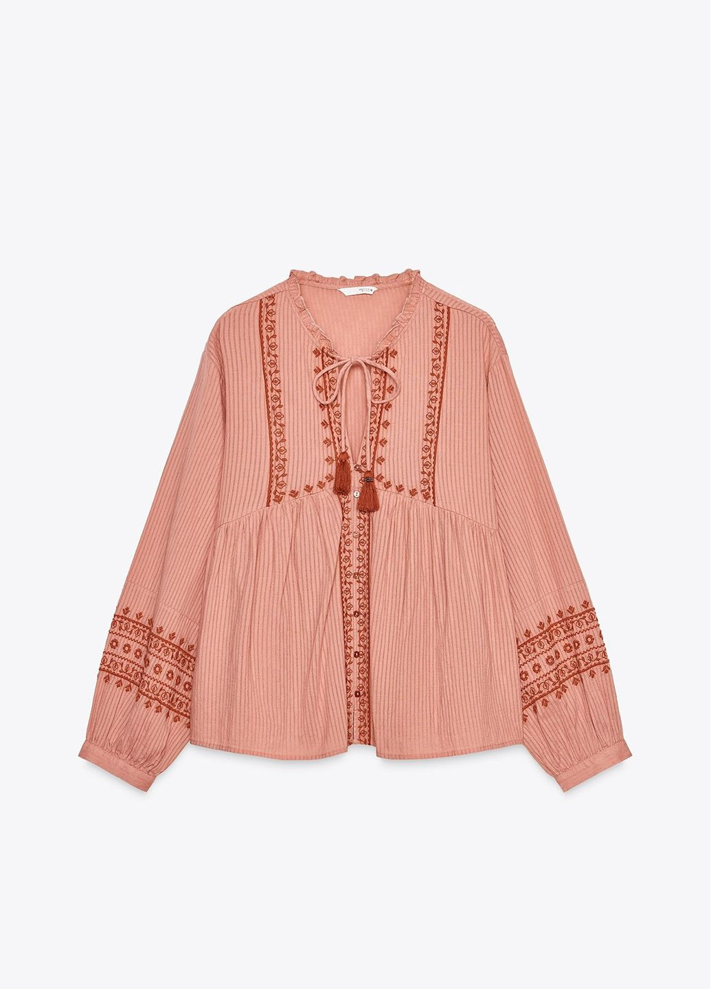 Бордовая блузка Zara