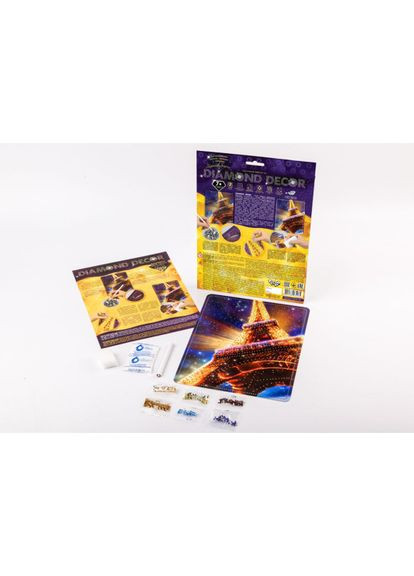 Набор алмазная картиная для детей Diamond Decor Эйфелева башня (рус.) (DD-01-01) Danko Toys (364111388)