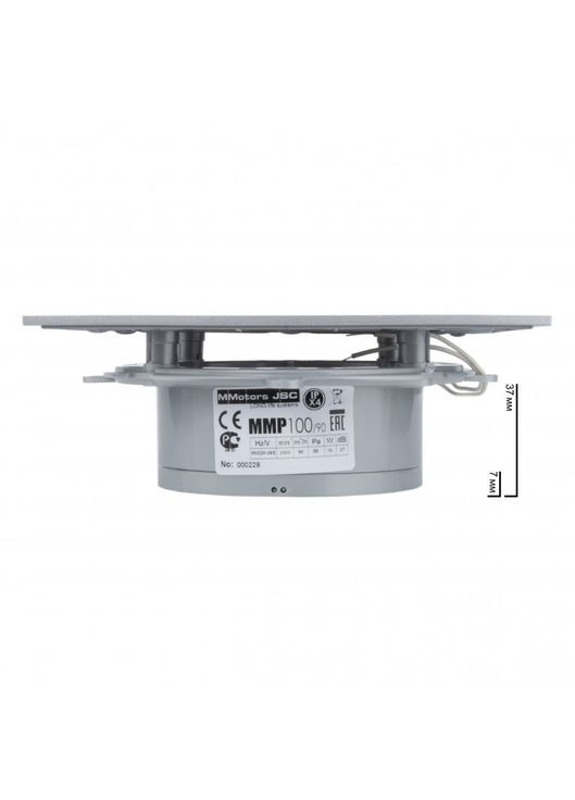 Надтонкий витяжний вентилятор MMP-100 метал із зворотним клапаном MMotors JSC (300801223)