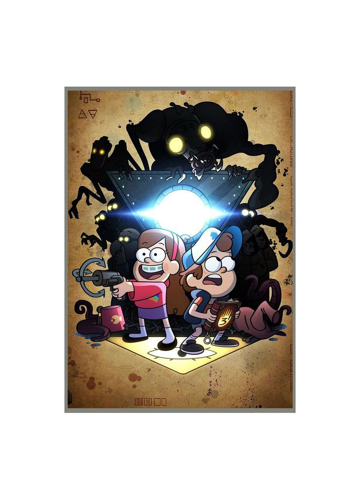 Постер плакат Гравіті Фолз Gravity Falls 42х29 см А3 (poster_0541) No Brand (326997859)