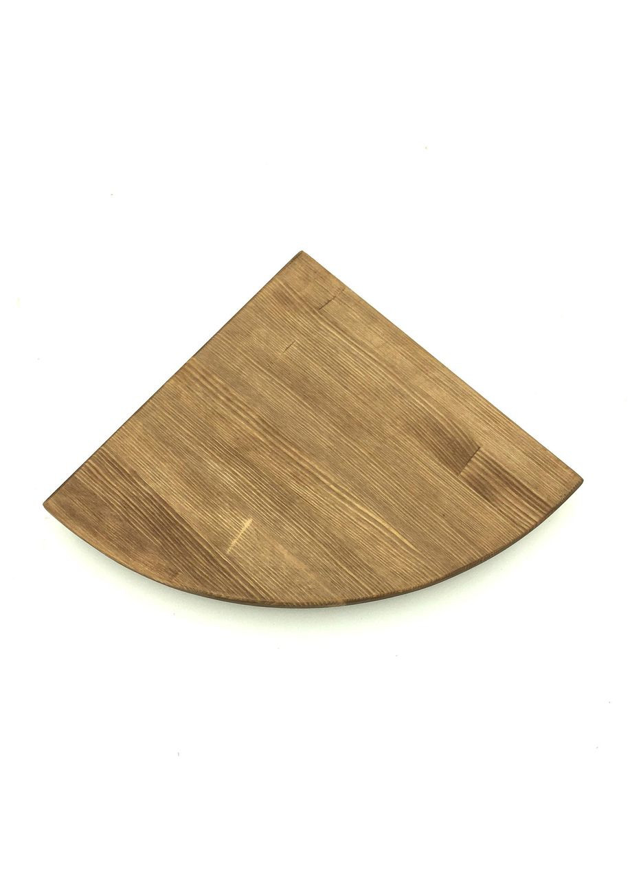 Угловая настенная полка из дерева Кабарет 22 сиена (УНП-220905) No Brand (328081031)