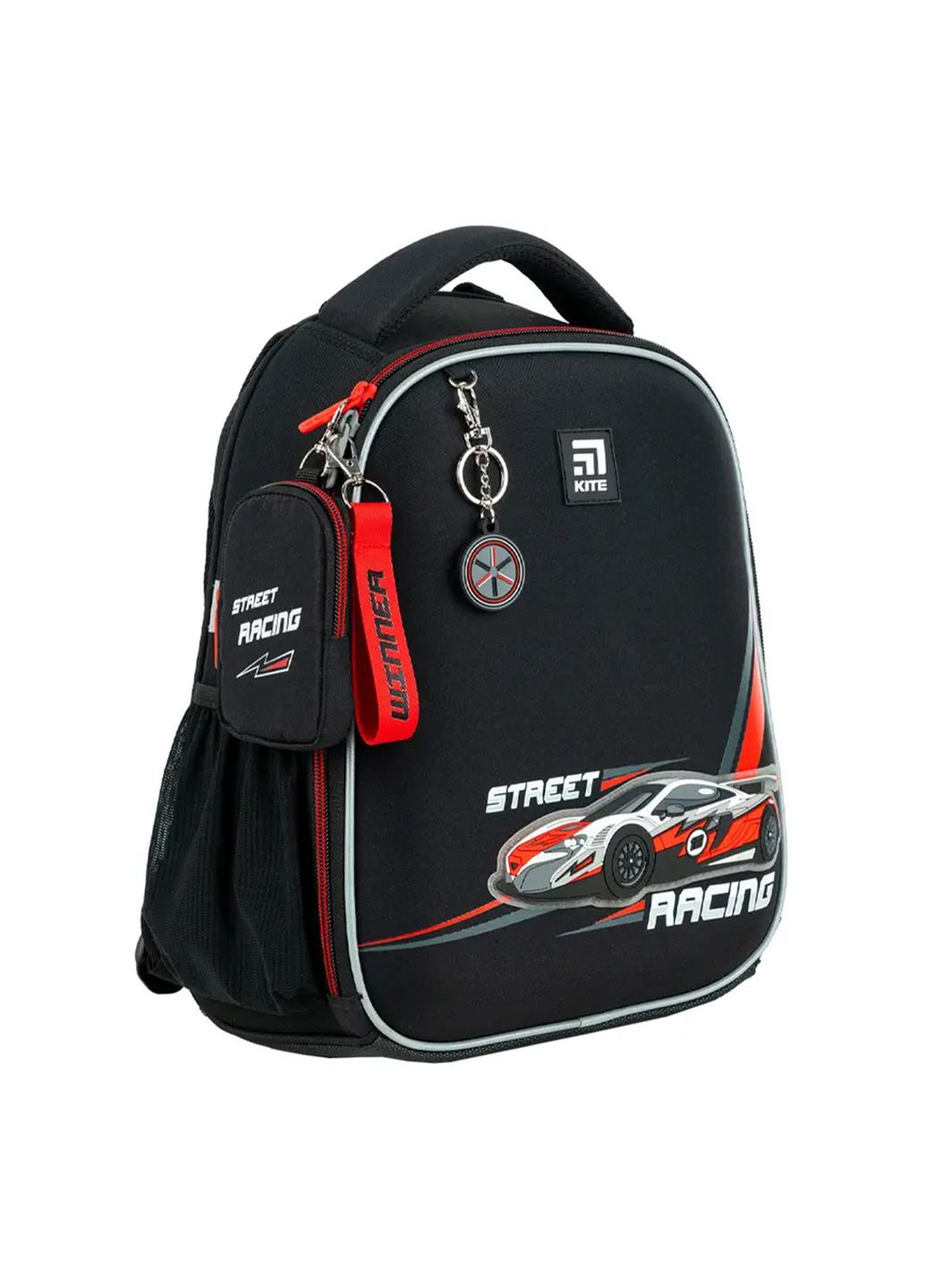 Рюкзак Education каркасний 555 Racing колір чорний ЦБ-00254216 Kite (296287033)