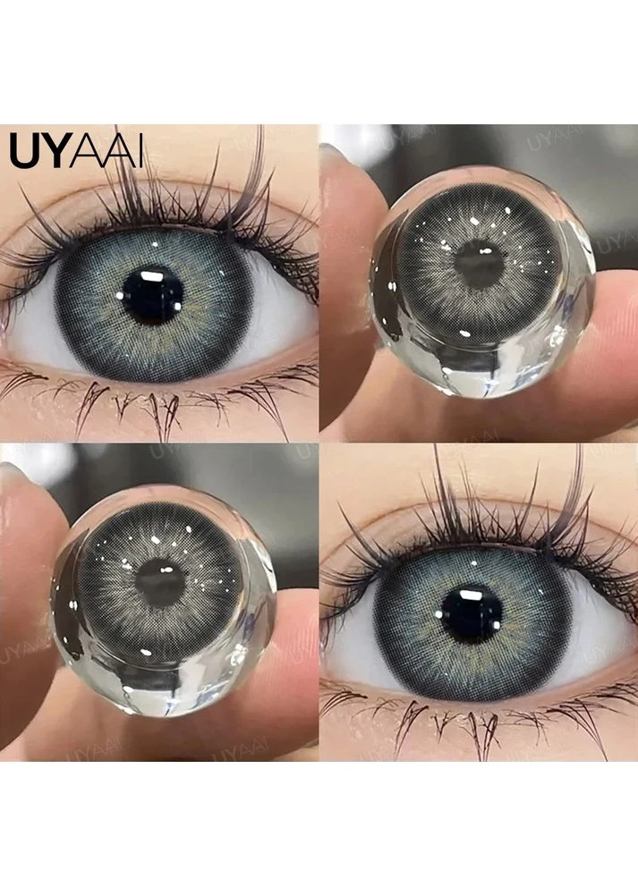 Цветные линзы серые Gray + контейнер для хранения в подарок No Brand (384047913)