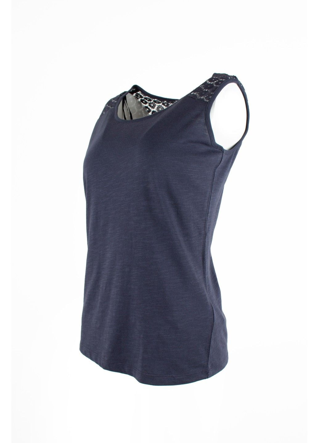 Майка женская с кружевом Milux синяя Gemo - (302580304)