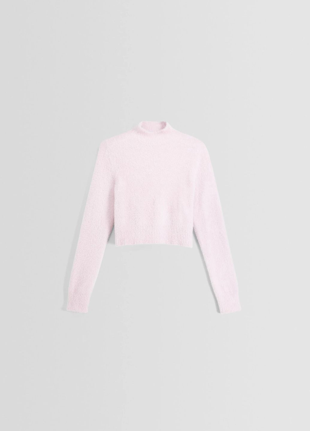 Светло-розовый демисезонный свитер Bershka