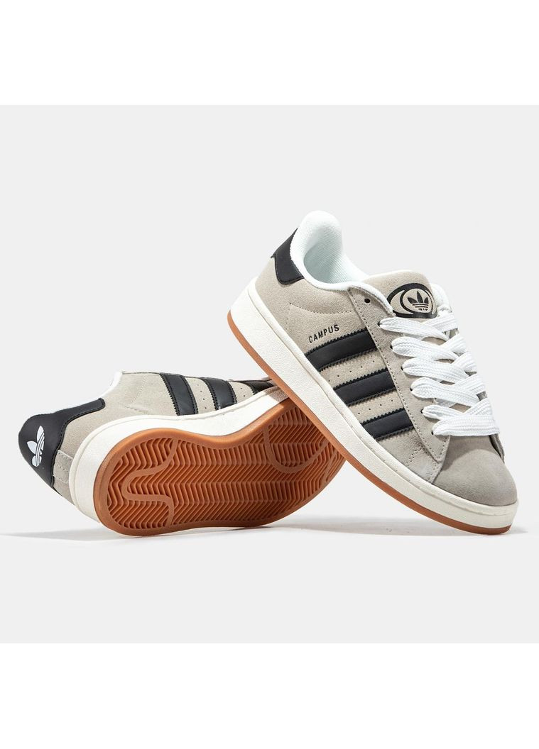 КРОССОВКИ ЖЕНСКИЕ ADIDAS CAMPUS 00S BEIGE АДИДАС КАМПУС No Brand бежевые демисезоны (368869461)