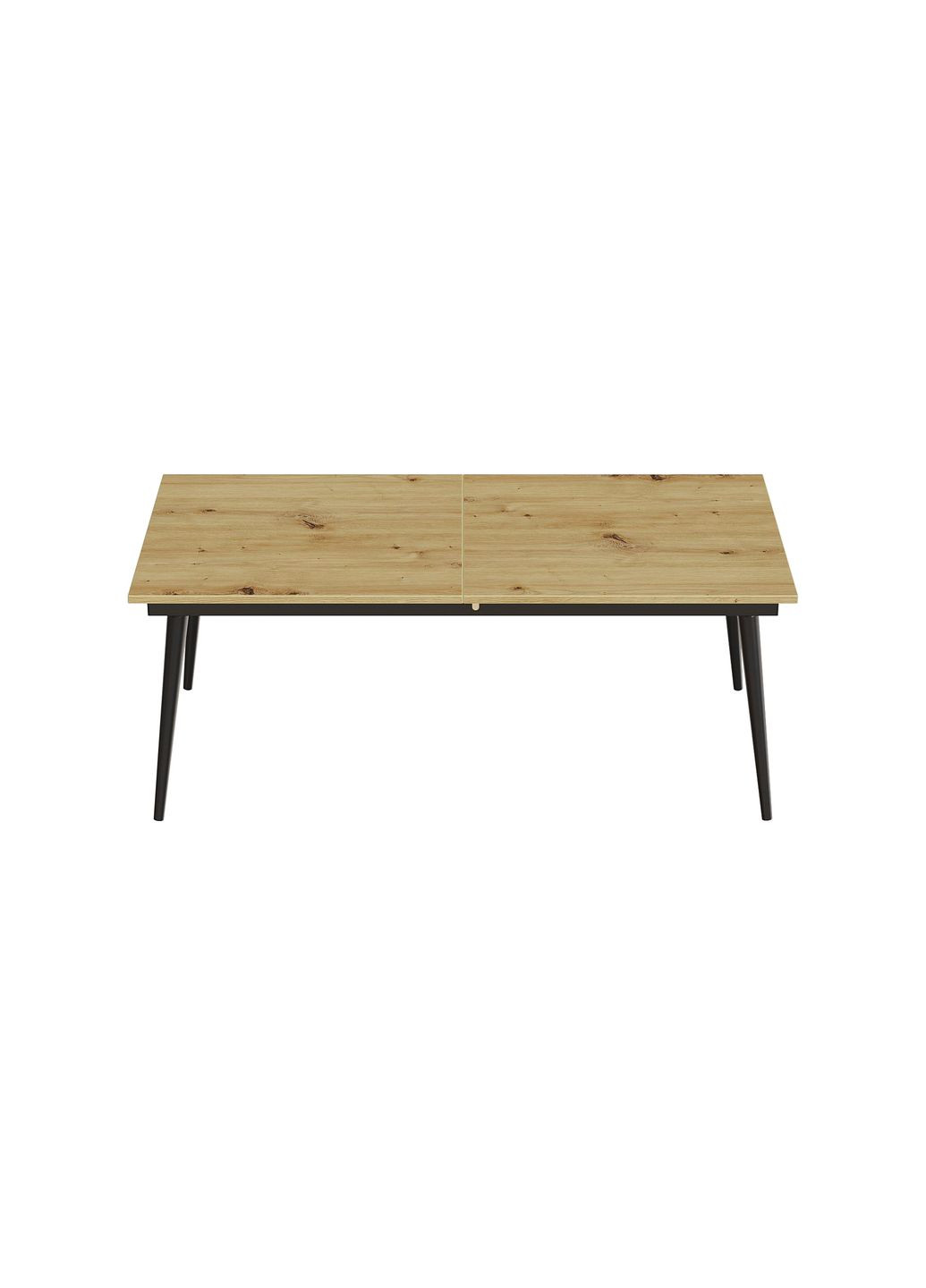 Стіл журнальний трансформер Dandi Small 45x120(160)x60 Чорний метал ДСП Дуб Артізан 16 мм (FRD-106792) Ferrum-decor (353501398)