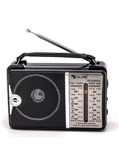 Портативный радиоприемник RX-606 переносной на двух батареях проигрыватель (1756375726) Golon (326033109)